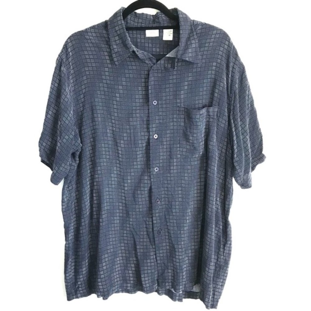 FALLS CREEK Black/White Button-Up Casual Shirt XL